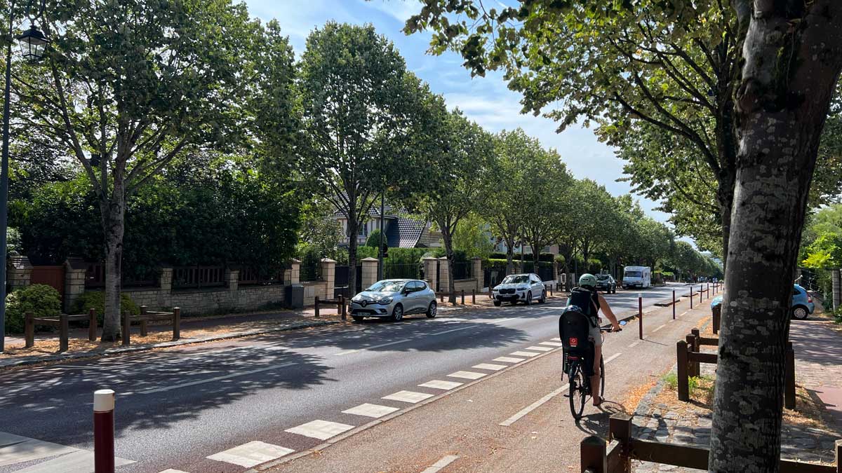 Vue d'une rue du lotissement du Parc de Sceaux