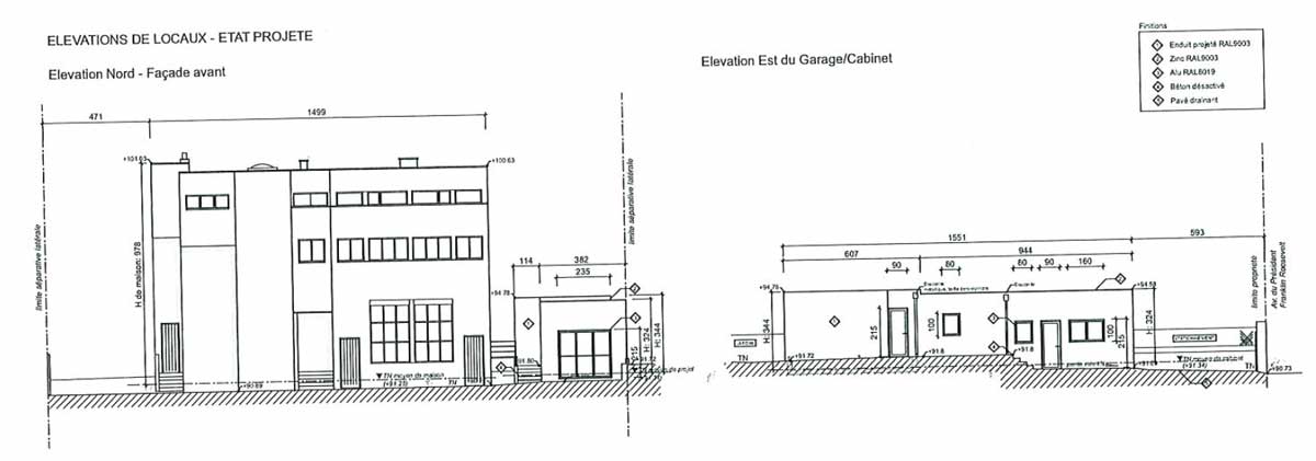 Exemple de projet de modification de construction